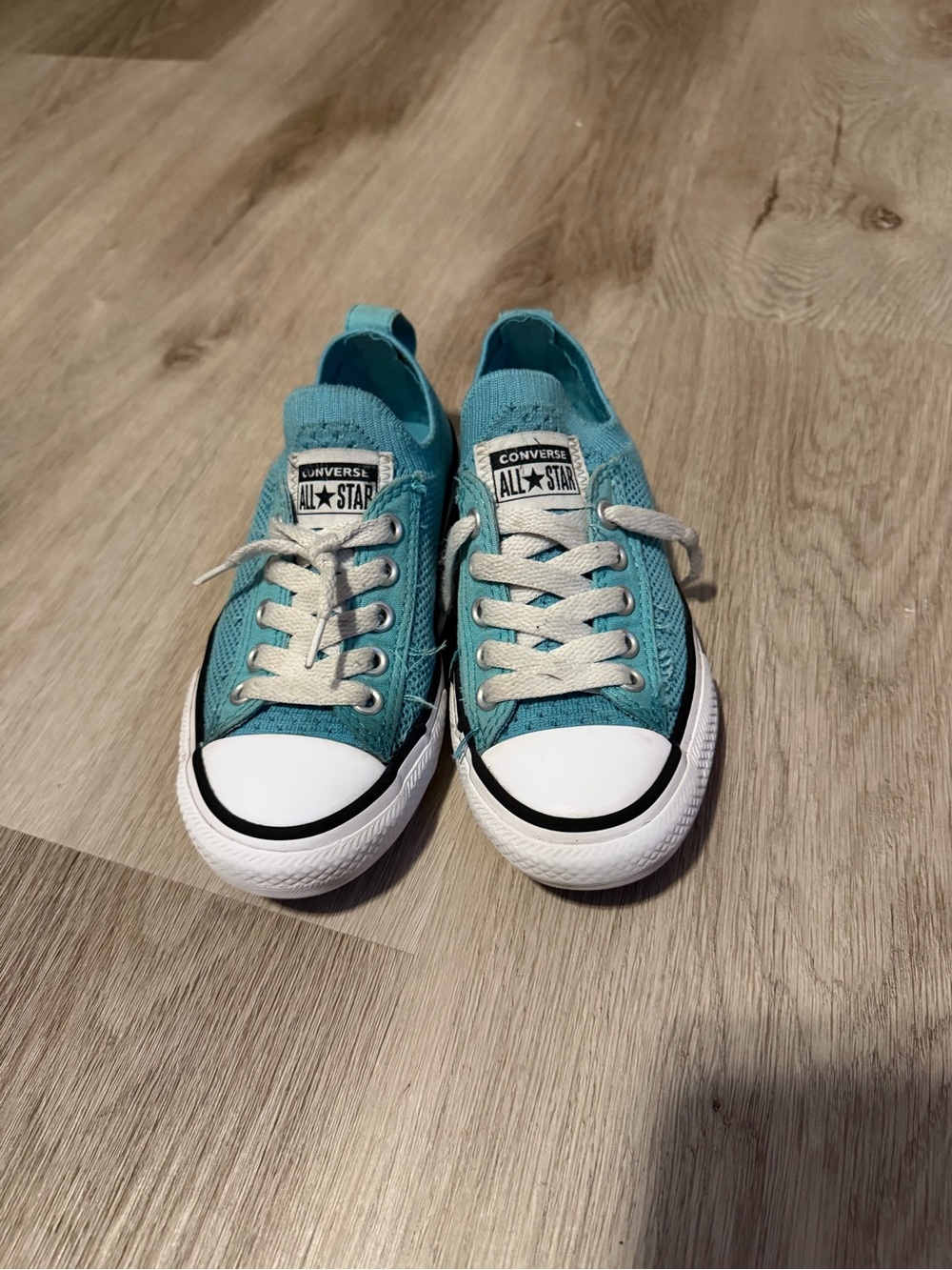 Converse Kids Teal Lace-Up Low Top Sneakers